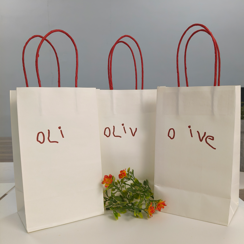 Kraft paper bags shopping bags with handle gift paper bags,kraft paper bag supplier