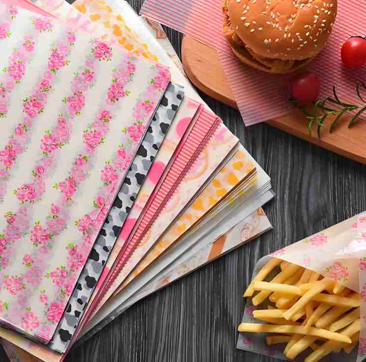 only 8.6usd get 100sheets Hamburger oil proof paper oil proof paper manufacturer oil proof paper supplier oil proof paper wholesale oil proof paper factory